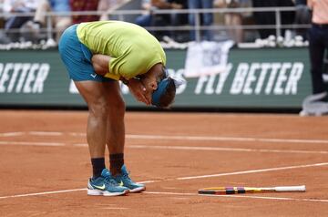 Rafa Nadal celebrando su 14º Roland Garros, después de vencer a Casper Ruud por 6-3, 6-3, 6-0.