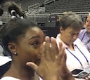 El llanto de Simone Biles al recordar los abusos en la gimnasia