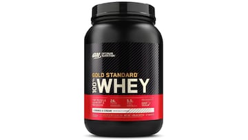 Isolate whey proteína de Optimum Nutrition con sabor a galletas y crema