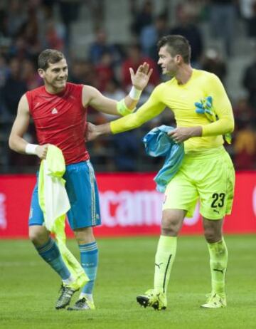 Iker Casillas al final del partido.