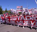 Más de 1.500 rayistas se manifestaron para defender la actual ubicación del campo