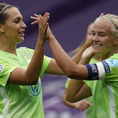 La apisonadora del Wolfsburgo golea y ya espera al Barcelona