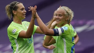 Harder, con un póker de goles, la gran protagonista de la goleada del Wolfsburgo.