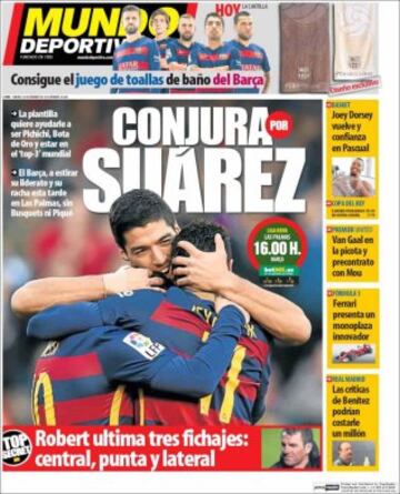 Portadas de la prensa mundia