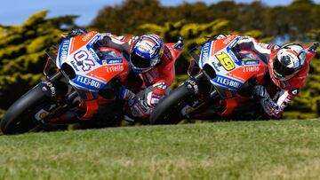 Dovizioso y Bautista en MotoGP.