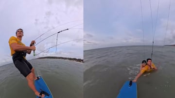Atleta olímpico rescata a mujer que se ahogaba en el mar de Brasil