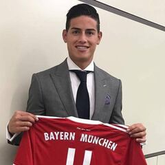 James lucirá el '11' en el Bayern