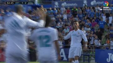 El gran gol de Cristiano que salvó al Madrid ante Getafe