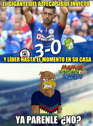 Los memes se rinden ante el invicto de Cruz Azul