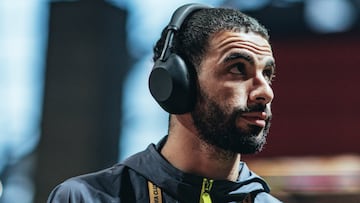 Rayan Aït-Nouri of Manchester City take on Al Ain in their second fixture of Group G of the Fifa Club World Cup at the Mercedes-Benz Stadium on June 23, 2025 in Atlanta, Georgia. (Photo by Manchester City FC)