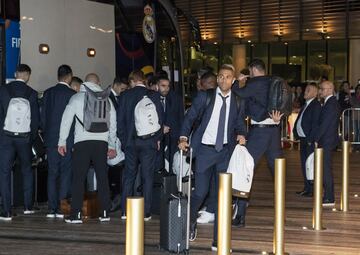 Mariano en el aeropuerto de Abu Dabi. 