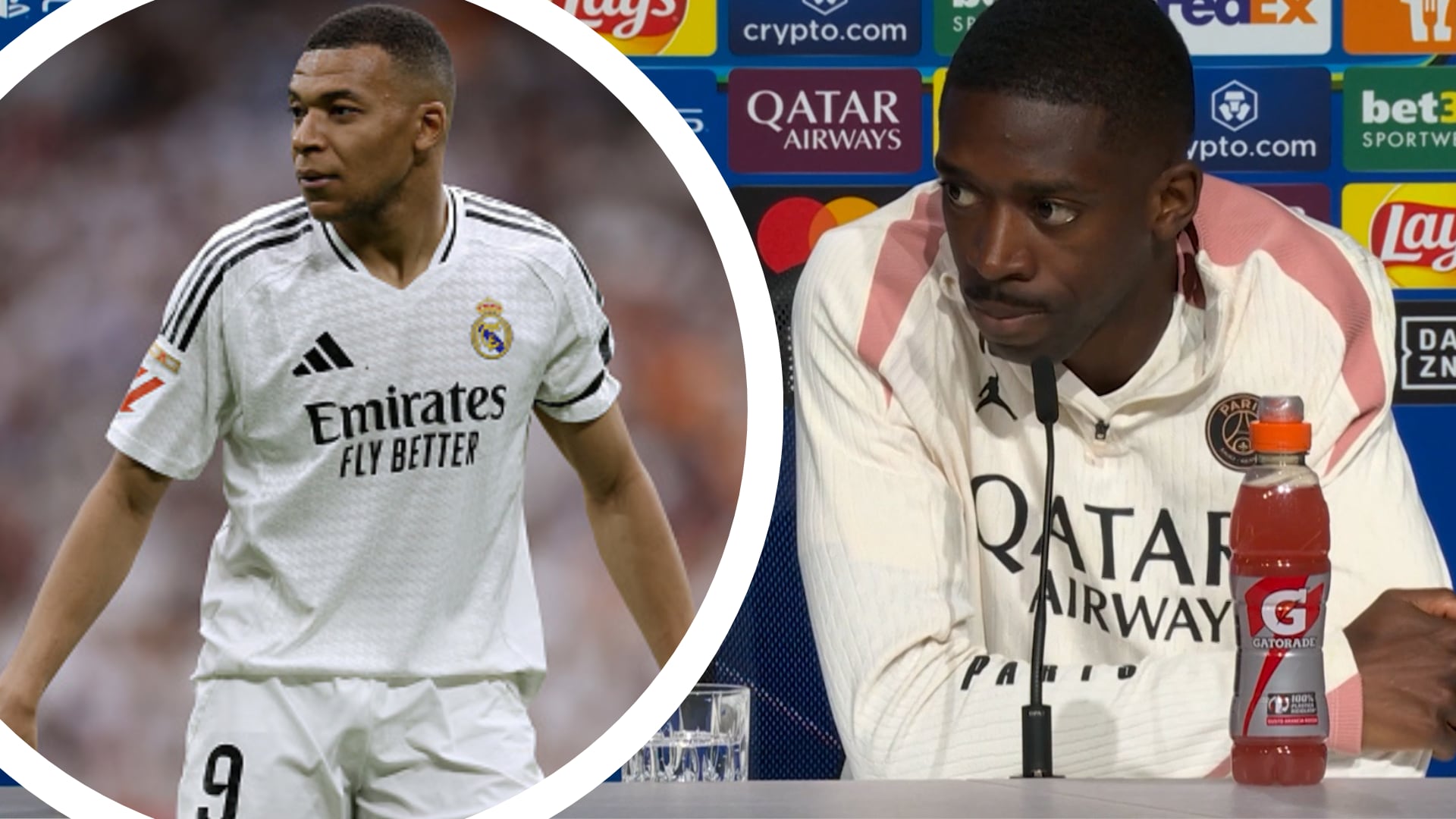 Dembl responde sobre el PSG sin Mbapp y recibe el aplauso en masa del aficionado del Madrid