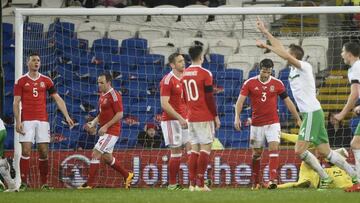 Craig Cathcart scores the first goal for Northern Ireland