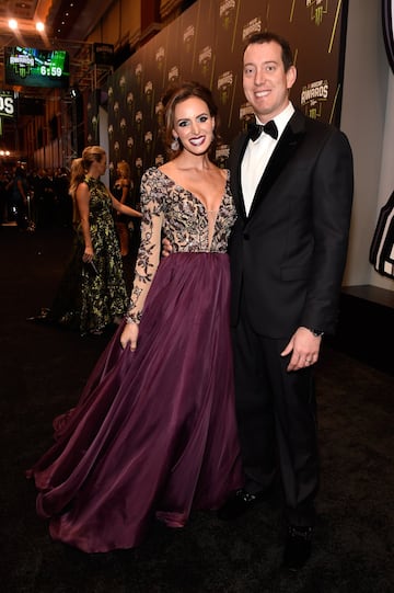 Kyle Busch y su mujer Samantha.