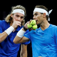 Tsitsipas recuerda el consejo de Nadal en la Laver Cup: “Cualquier dedo, te cruzas”