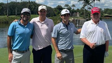 El mejor golfista chileno de la historia compartió en una cancha de golf con el ex Presidente de los Estados Unidos. Así quedó evidenciado en una foto.
