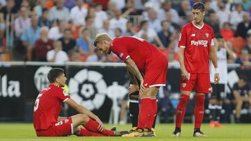 Lenglet se lesionó.