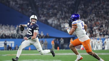 The Penn State quarterback has been dating Emma Bush since their high school days. They celebrated their fifth anniversary in September.