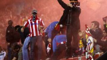 Foto de archivo de aficionados del Frente Atlético