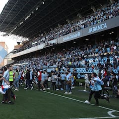 La invasión en el derbi de 1ª RFEF se queda en multa económica