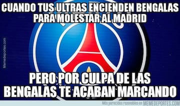 Los memes más divertidos del PSG-Real Madrid