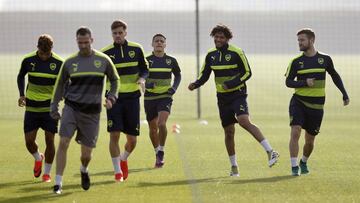 El Arsenal trabaj&oacute; en Londres antes de viajar a Bulgaria.