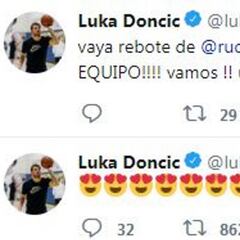 Doncic fue el primero en celebrar la victoria del Real Madrid