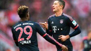 Lewandowski le dio los tres puntos al Bayern de Arturo Vidal.