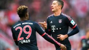 Lewandowski le dio los tres puntos al Bayern de Arturo Vidal. 