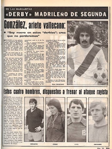 El argentino González, goleador del Rayo, y la defensa del Getafe.