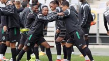 Teo Gutiérrez en la pretemporada con el Sporting en Sudáfrica