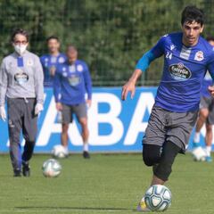 Bóveda, primer lesionado del Deportivo en el regreso