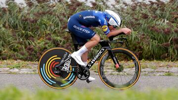 Remco Evenepoel, en la crono de las Naciones.