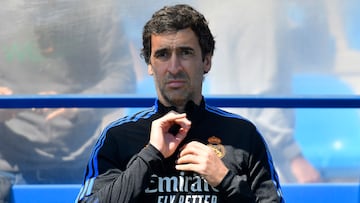 Raúl, en un partido del Castilla.