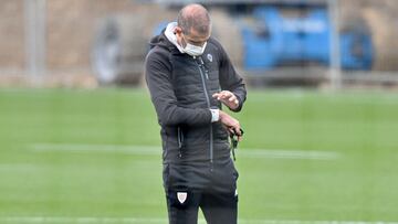 Garitano, en la sesión de ayer