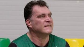 <b>MALESTAR PREVIO. </b>El portal lituano Delfi fotografió a Sabonis en el vestuario justo antes del infarto.