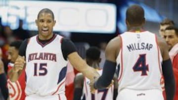 Al Horford y Paul Millsap.