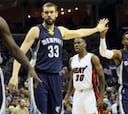 Los Grizzlies barren a los Heat con Marc Gasol a medio gas