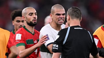 Pepe and Bruno Fernandes in particular were unhappy that an Argentinian match official was selected for Portugal’s quarter-final against Morocco.