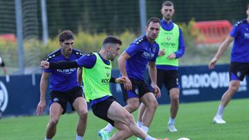 Entrenamiento de Osasuna en Tajonar.