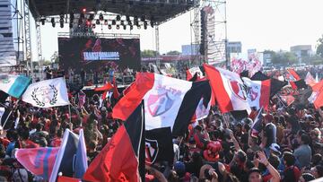 Atlas celebra el título con su afición