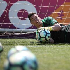 Follman se entrena un año después de la tragedia del
Chapecoense