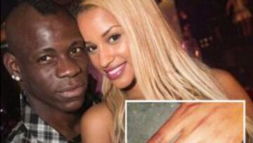 Mario Balotelli y su novia, Fanny Neguesha.