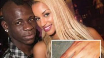 Mario Balotelli y su novia, Fanny Neguesha.