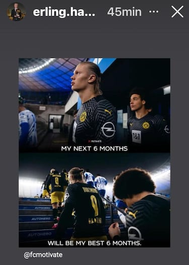 Misterioso mensaje de Haaland