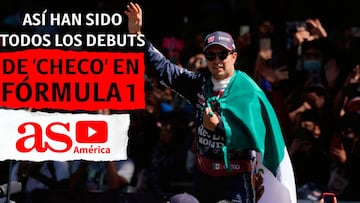 Así han sido todos los debuts de 'Checo' Pérez en Fórmula 1