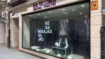 La tienda del Real Valladolid se prepara para volver al trabajo