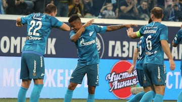 Wilmar Barrios anotó en la goleada del Zenit 6-1 sobre Rostov.