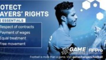 Imagen de la campaña #GameChangers de FIFPro