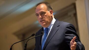 Tebas, sobre Cristiano Ronaldo: "Me preocupa su marcha"